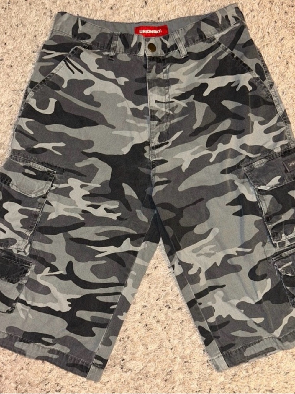 Union Bay Cargo Shorts gray camo 18